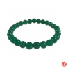 Bracelet perles en AGATE VERTE 6mm