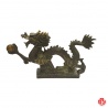 Dragon sur socle nuage en bronze (h12cm)