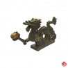 Dragon sur socle nuage en bronze (h12cm)