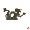 Dragon sur socle nuage en bronze (h12cm)