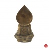 Bouddha AMiTA assis sur lotus en bronze (h14cm)