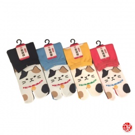 Chaussettes à orteil japonaises MANEKi NEKO MIKE (extensible t34 à t39)