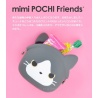 Porte-monnaie mimi POCHi Friends TUXEdO CAT ハチワレ le chat grognon en silicone