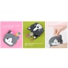 Porte-monnaie mimi POCHi Friends TUXEdO CAT ハチワレ le chat grognon en silicone