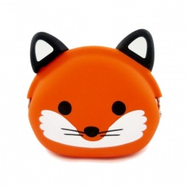 Porte-monnaie mimi POCHi Friends FOX 狐 le renard en en silicone