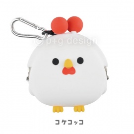 Porte-monnaie mimi POCHi Friends 3D KOKECOCCO le coq コケコッコ en silicone