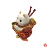 Maneki Neko PRièRE dans une POChETTE en porcelaine japonaise h6.5cm