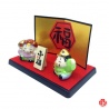 Dieux du bonheur en porcelaine japonaise (h2.4cm)