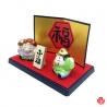 Dieux du bonheur en porcelaine japonaise (h2.4cm)