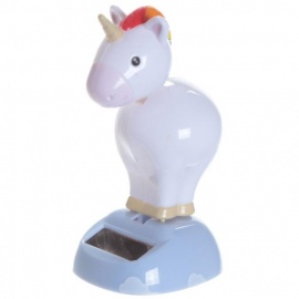 Flip-flap figurine solaire LiCORNE ARC-en-CiEL (h11cm)