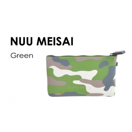 Trousse en silicone NUU MEISA camouflage vert/noir 17.5*11cm