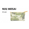 Trousse en silicone NUU MEISA camouflage kaki/orange 17.5*11cm