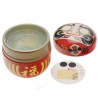 Boîte à thé japonaise (茶筒 chazutsu) DARUMA rouge (100g)