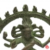 Shiva Nataradja en laiton vert-de-gris (h10cm)