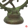 Shiva Nataradja en laiton vert-de-gris (h10cm)