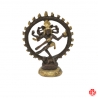 Shiva Nataradja en laiton bronze et or (h10cm)