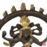 Shiva Nataradja en laiton bronze et or (h10cm)