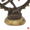 Shiva Nataradja en laiton bronze et or (h10cm)