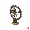 Shiva Nataradja en laiton bronze et or (h10cm)