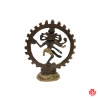 Shiva Nataradja en laiton bronze et or (h10cm)