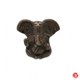 Ganesh assis en laiton bronze (h4.5cm)