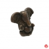 Ganesh assis en laiton bronze (h4.5cm)