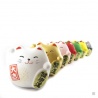 Maneki neko DODU en argile blanche BLANC (Bonheur) 5.5cm