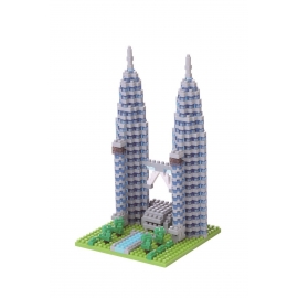 nanoblock monument TOURS JUMELLES de PéTRONAS (Malaisie) (+ de 530 pièces)