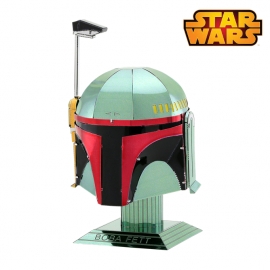 Miniature à monter en métal Star Wars® Casque de BOBA FETT (h8.8cm)