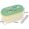 Bento Totoro™ FiELd ovale avec baguettes 630ml