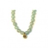 Bracelet perles ETERNiTE (恒) en JAdE SERPENTiNE 6mm