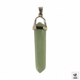 Pendentif pointe en JAdE AVENTURiNE