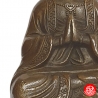 Kwan Yin (觀音 Déesse de la miséricorde) assise sur lotus en bronze (h12cm)