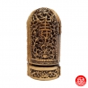 Triptique 3 Dieux du Bonheur (Prospérité 福, Richesse 禄, Longévité 壽) en résine doré (h15cm)