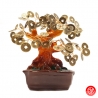 Arbre de Fortune sapèques (pièces chinoises) h15cm