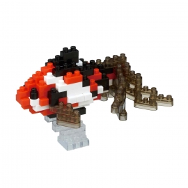 nanoblock mini POiSSON ROUGE WAKiN NOiR (+ de 130 pièces)