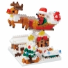 nanoblock monument TRAiNEAU du PèRE NOëL (Japon) (+ de 530 pièces)