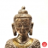 Bouddha TAiWAN en laiton argenté et doré (h15cm)