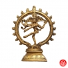 Shiva Nataradja en laiton doré (h18.5cm)