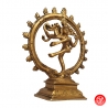 Shiva Nataradja en laiton doré (h18.5cm)