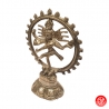 Shiva Nataradja en laiton argenté (h14cm)