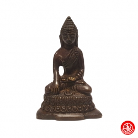 Bouddha ShAKYAMUNi en laiton bronze (h8cm)