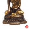 Bouddha ShAKYAMUNi en laiton bronze et or (h8cm)