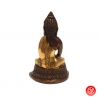 Bouddha ShAKYAMUNi en laiton bronze et or (h8cm)