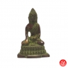 Bouddha ShAKYAMUNi en laiton vert-de-gris (h8cm)