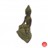 Bouddha ShAKYAMUNi en laiton vert-de-gris (h8cm)