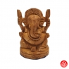 Ganesh assis en bois (h7cm)