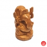 Ganesh assis en bois (h7cm)