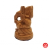 Ganesh assis en bois (h7cm)