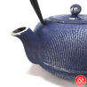 Théière en fonte chinoise MiZO 0.65L bleu et argent